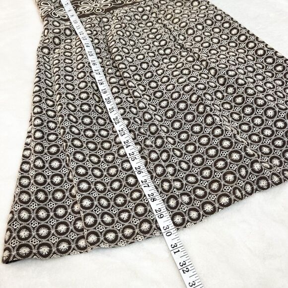 B. Darlin Dress Y2K Vintage Brown Tan Floral Embroidery Strappy Sz 7/8 - Picture 8 of 11